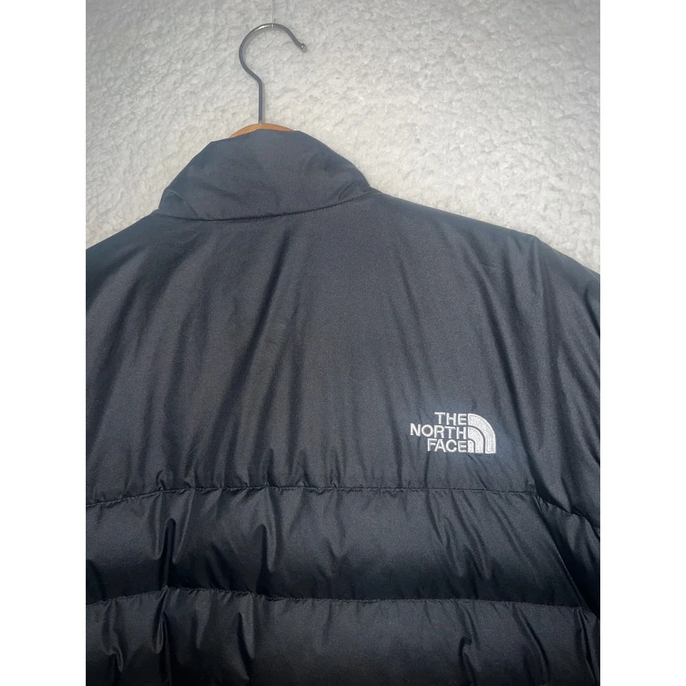 The North Face 550 Down Puffer Jacket Mens XL‎ Black Full Zip Quilted Coat